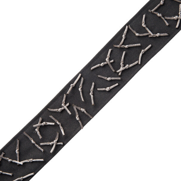 Constellation Border Trim by Samuel & Sons in Steel