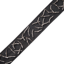 Constellation Border Trim by Samuel & Sons in Steel
