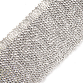 4.75" Oberon Bullion Fringe Trim by Samuel & Sons in Platinum