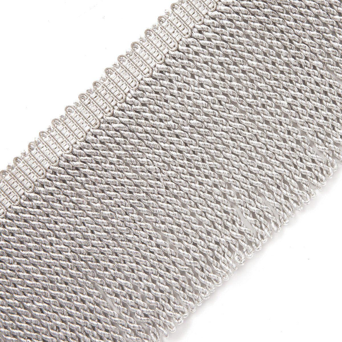 4.75" Oberon Bullion Fringe Trim by Samuel & Sons in Platinum