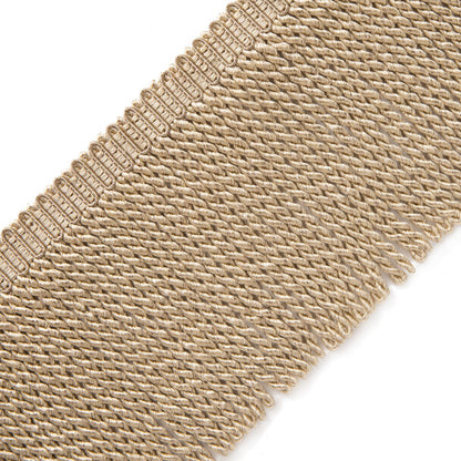 4.75" Oberon Bullion Fringe Trim by Samuel & Sons in White Gold