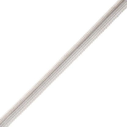 Oberon Woven Cord With Tape Trim by Samuel & Sons in Platinum