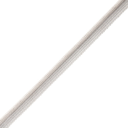 Oberon Woven Cord With Tape Trim by Samuel & Sons in Platinum
