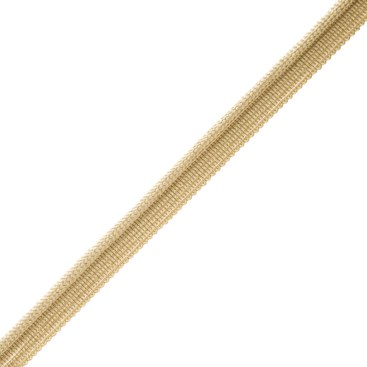 Oberon Woven Cord With Tape Trim by Samuel & Sons in White Gold