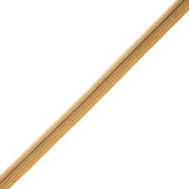Oberon Woven Cord With Tape Trim by Samuel & Sons in Goldleaf