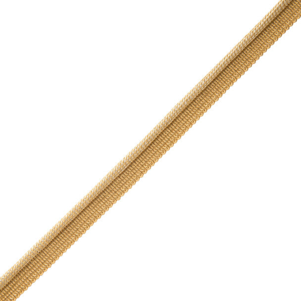 Oberon Woven Cord With Tape Trim by Samuel & Sons in Goldleaf