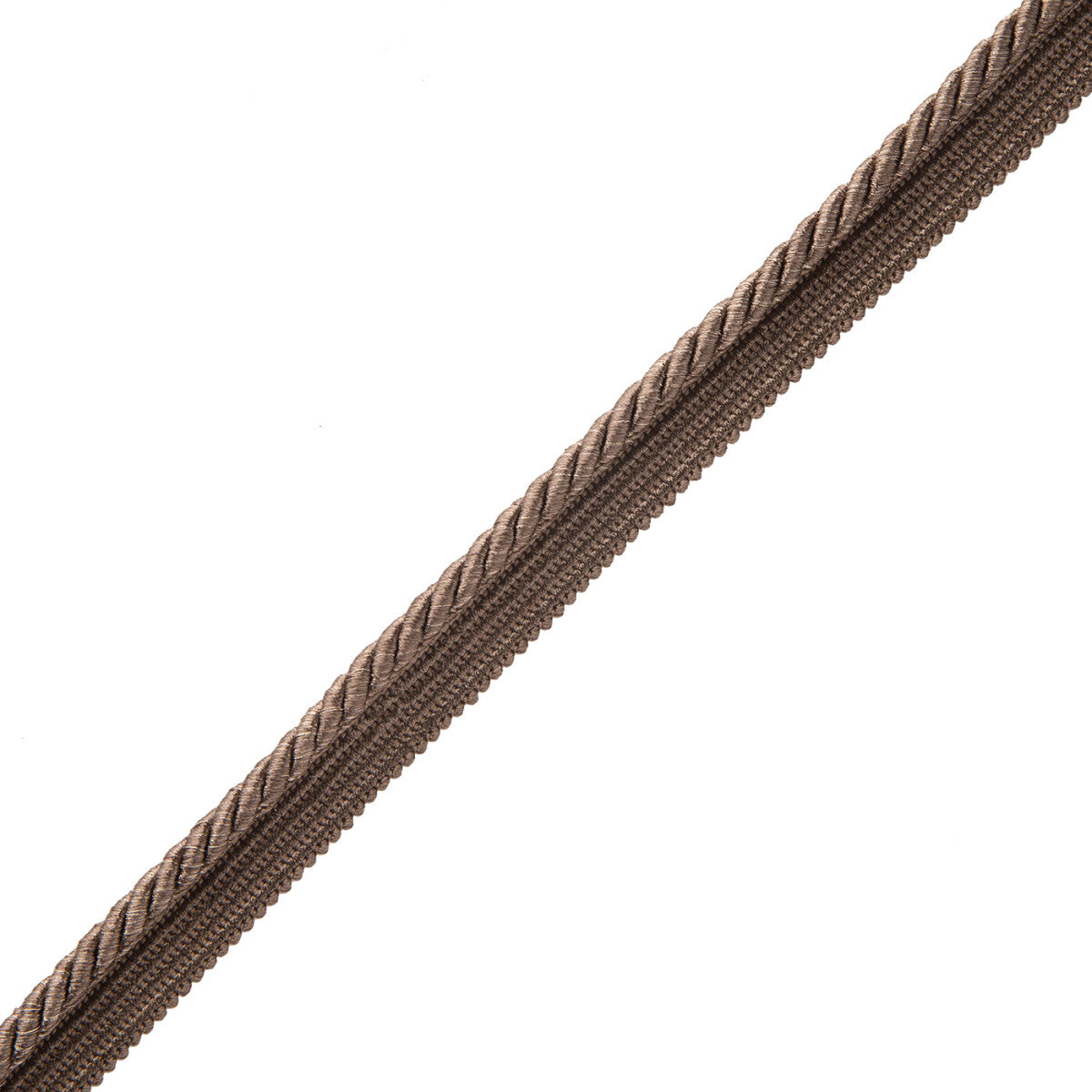1/4" Oberon Twisted Cord With Tape Trim by Samuel & Sons in Bronze