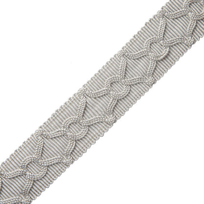 Oberon Braid Trim by Samuel & Sons in Platinum