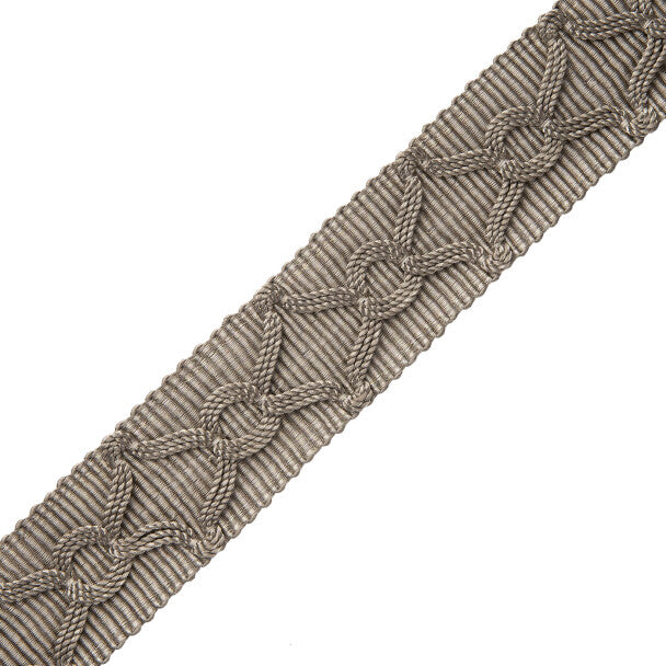 Oberon Braid Trim by Samuel & Sons in Zinc