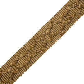 Oberon Braid Trim by Samuel & Sons in Antique Gold