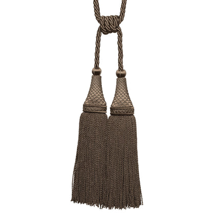 Oberon Double Tassel Tieback by Samuel & Sons in Bronze