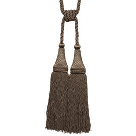 Oberon Double Tassel Tieback by Samuel & Sons in Bronze