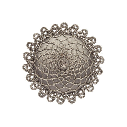 Oberon Rosette by Samuel & Sons in Zinc