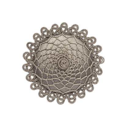 Oberon Rosette by Samuel & Sons in Zinc