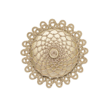 Oberon Rosette by Samuel & Sons in White Gold
