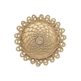 Oberon Rosette by Samuel & Sons in Goldleaf