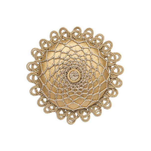Oberon Rosette by Samuel & Sons in Goldleaf