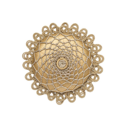 Oberon Rosette by Samuel & Sons in Goldleaf