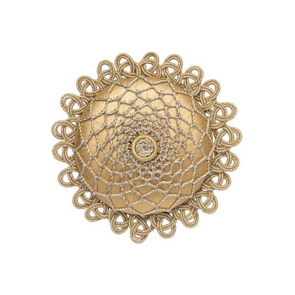 Oberon Rosette by Samuel & Sons in Goldleaf