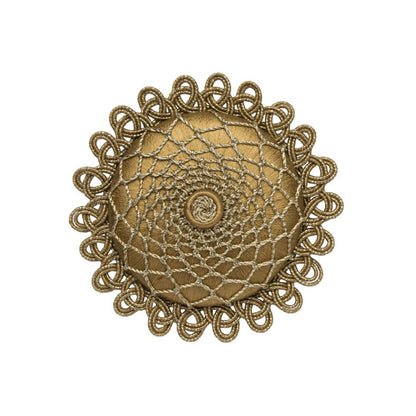 Oberon Rosette by Samuel & Sons in Antique Gold