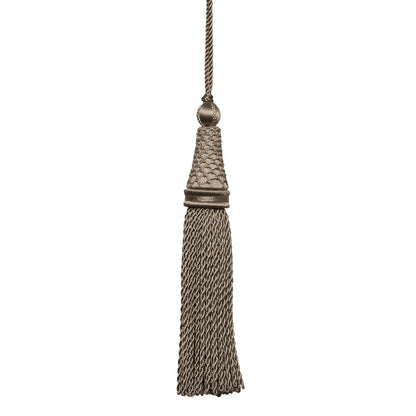 Oberon Key Tassel by Samuel & Sons in Zinc