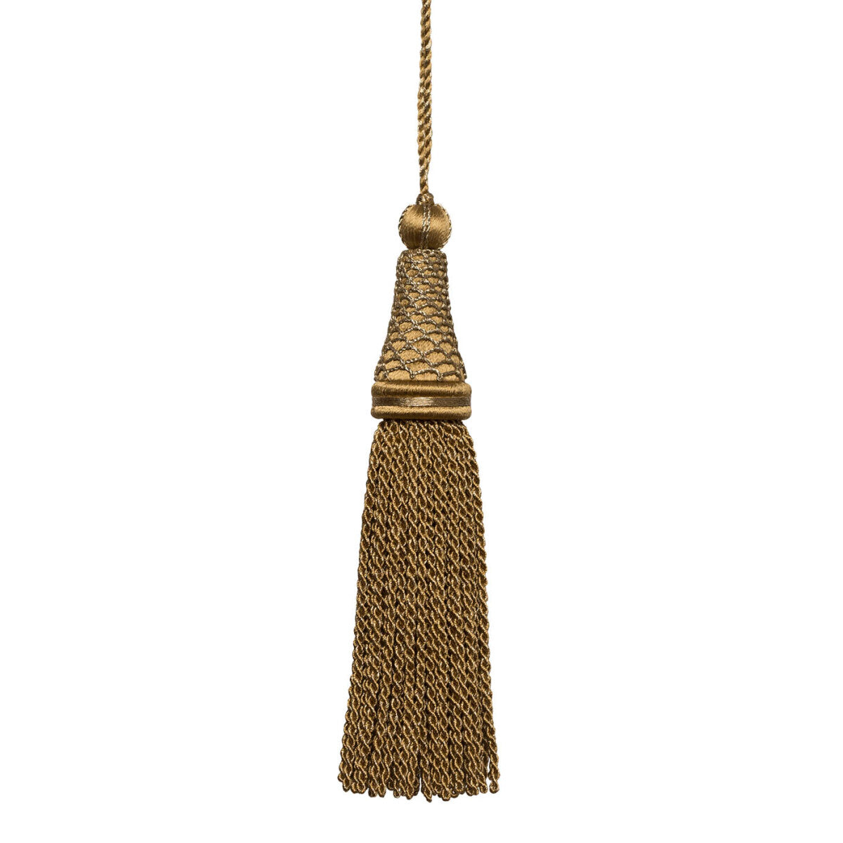 Oberon Key Tassel by Samuel & Sons in Antique Gold