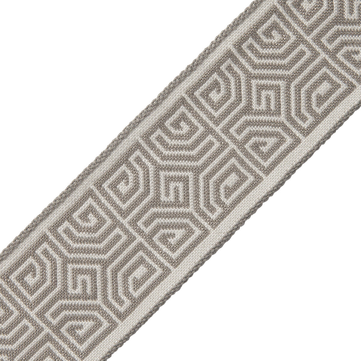 Aztec Border Trim by Samuel & Sons in Fog