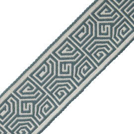 Aztec Border Trim by Samuel & Sons in Azul