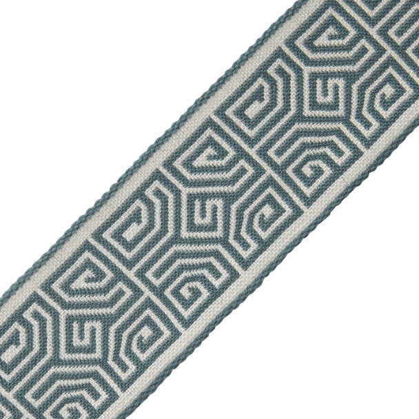 Aztec Border Trim by Samuel & Sons in Azul