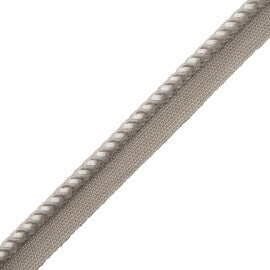 Inca Cord With Tape Trim by Samuel & Sons in Fog