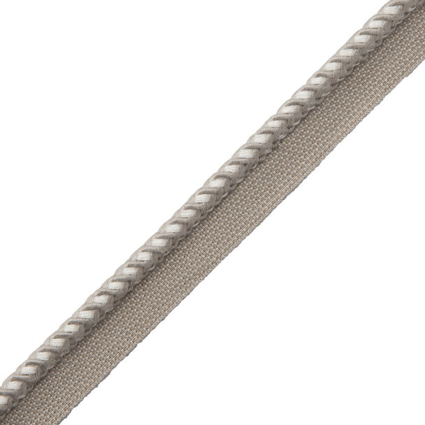 Inca Cord With Tape Trim by Samuel & Sons in Fog