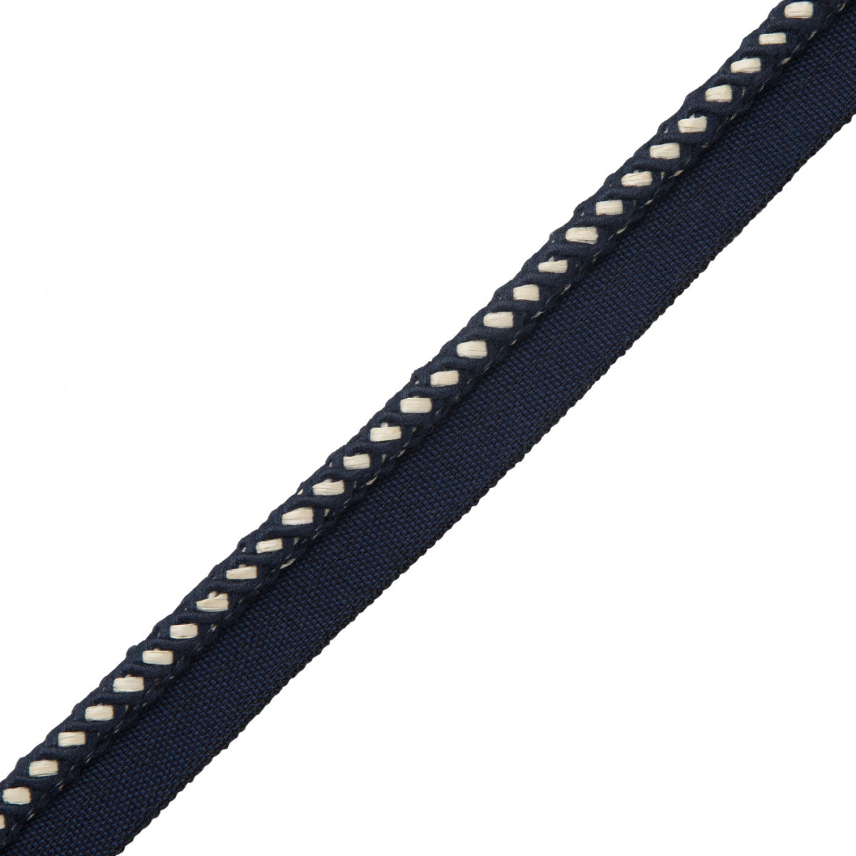 Inca Cord With Tape Trim by Samuel & Sons in Midnight