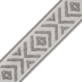 Mayan Border Trim by Samuel & Sons in Fog