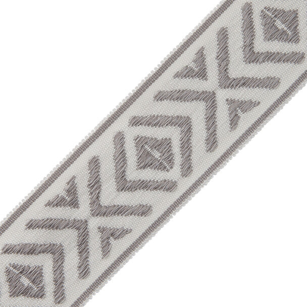 Mayan Border Trim by Samuel & Sons in Fog