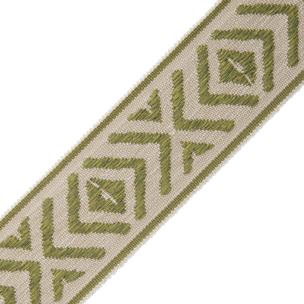 Mayan Border Trim by Samuel & Sons in Avocado