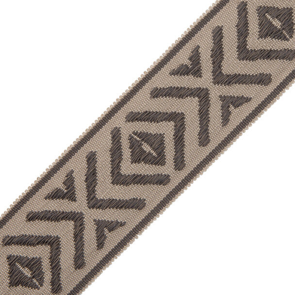 Mayan Border Trim by Samuel & Sons in Charcoal