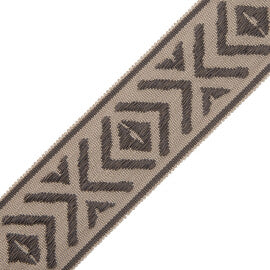 Mayan Border Trim by Samuel & Sons in Charcoal