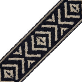 Mayan Border Trim by Samuel & Sons in Midnight