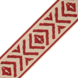 Mayan Border Trim by Samuel & Sons in Vermillion
