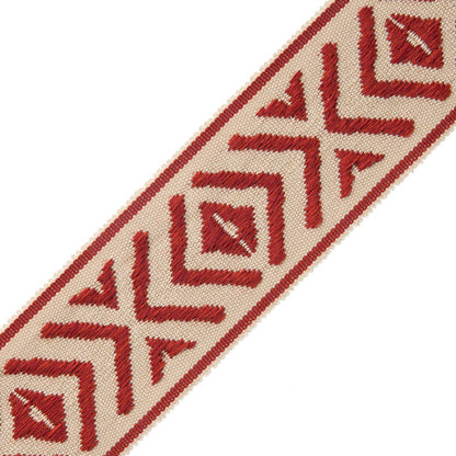 Mayan Border Trim by Samuel & Sons in Vermillion
