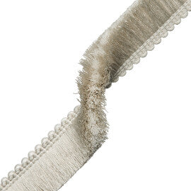 Inca Brush Fringe Trim by Samuel & Sons in Limestone