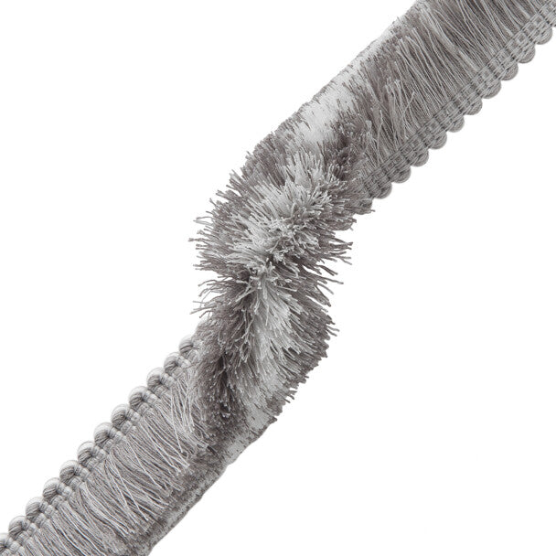 Inca Brush Fringe Trim by Samuel & Sons in Fog