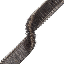 Inca Brush Fringe Trim by Samuel & Sons in Charcoal