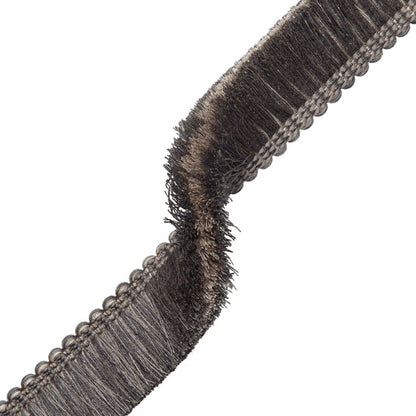 Inca Brush Fringe Trim by Samuel & Sons in Charcoal
