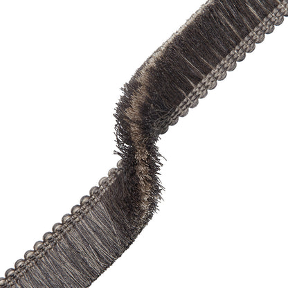 Inca Brush Fringe Trim by Samuel & Sons in Charcoal