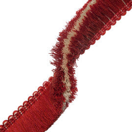Inca Brush Fringe Trim by Samuel & Sons in Vermillion
