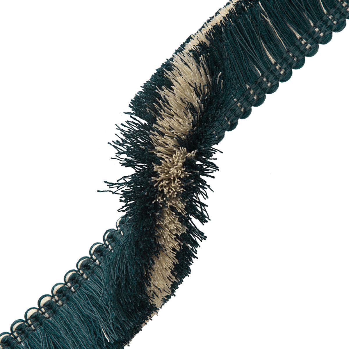 Inca Brush Fringe Trim by Samuel & Sons in Rainforest