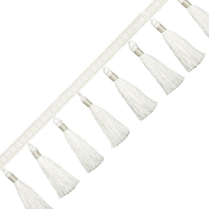 Inca Tassel Fringe Trim by Samuel & Sons in Creme