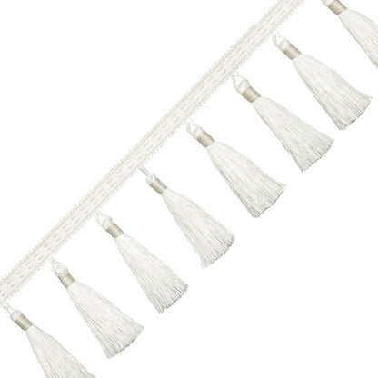 Inca Tassel Fringe Trim by Samuel & Sons in Creme
