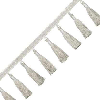 Inca Tassel Fringe Trim by Samuel & Sons in Limestone